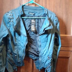 Echolove Teal Studded Jacket